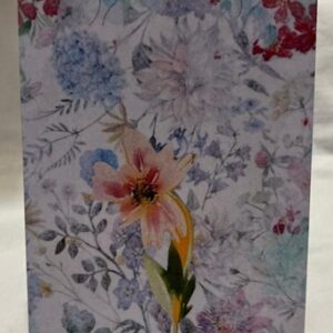 Front Side Blue Flowers 5x7 Metal